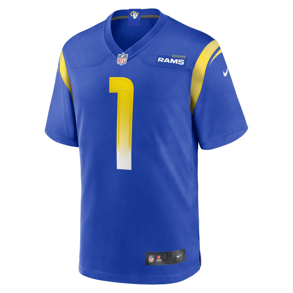 Number 1 Groom Los Angeles Rams Game Jersey - Royal online