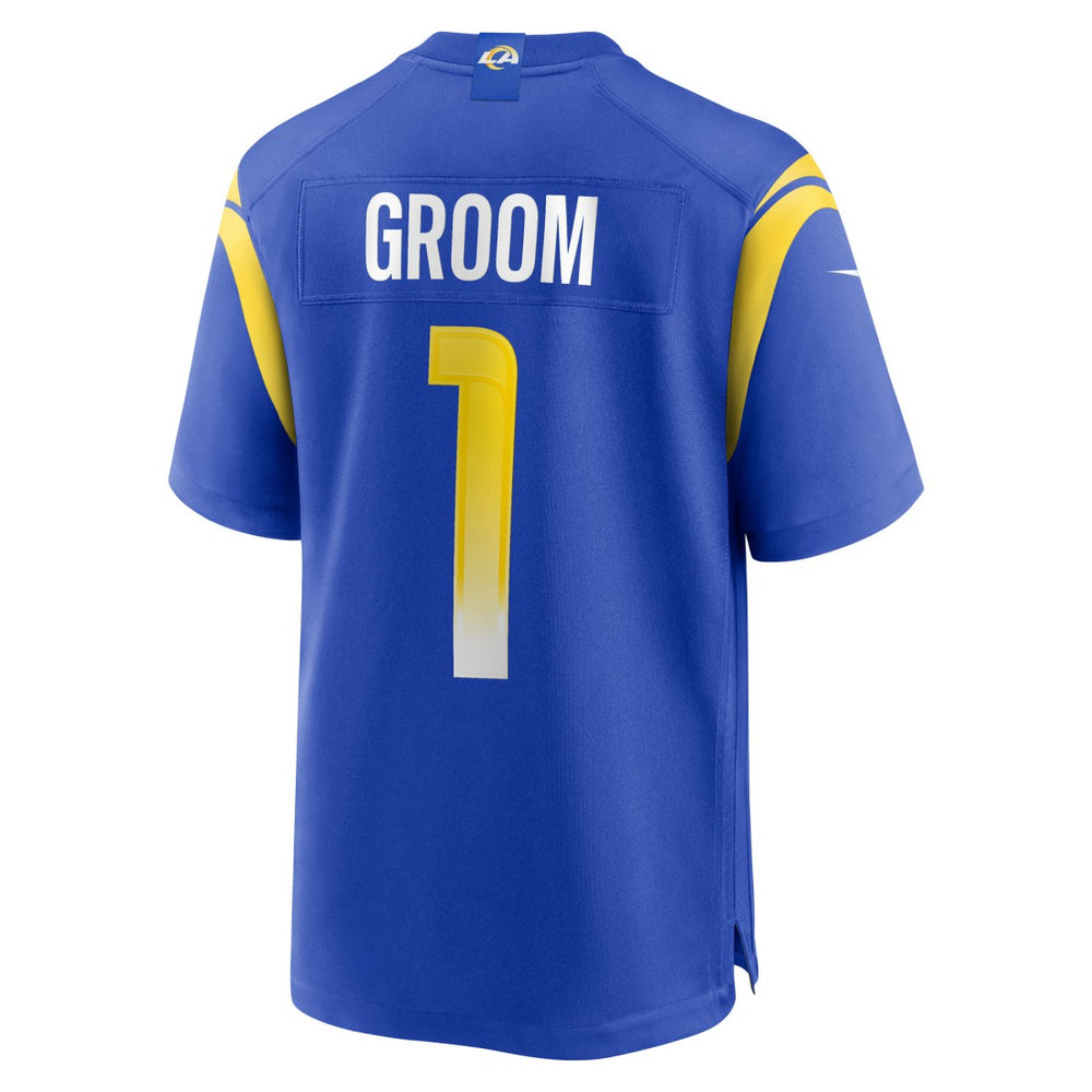 Number 1 Groom Los Angeles Rams Game Jersey - Royal online