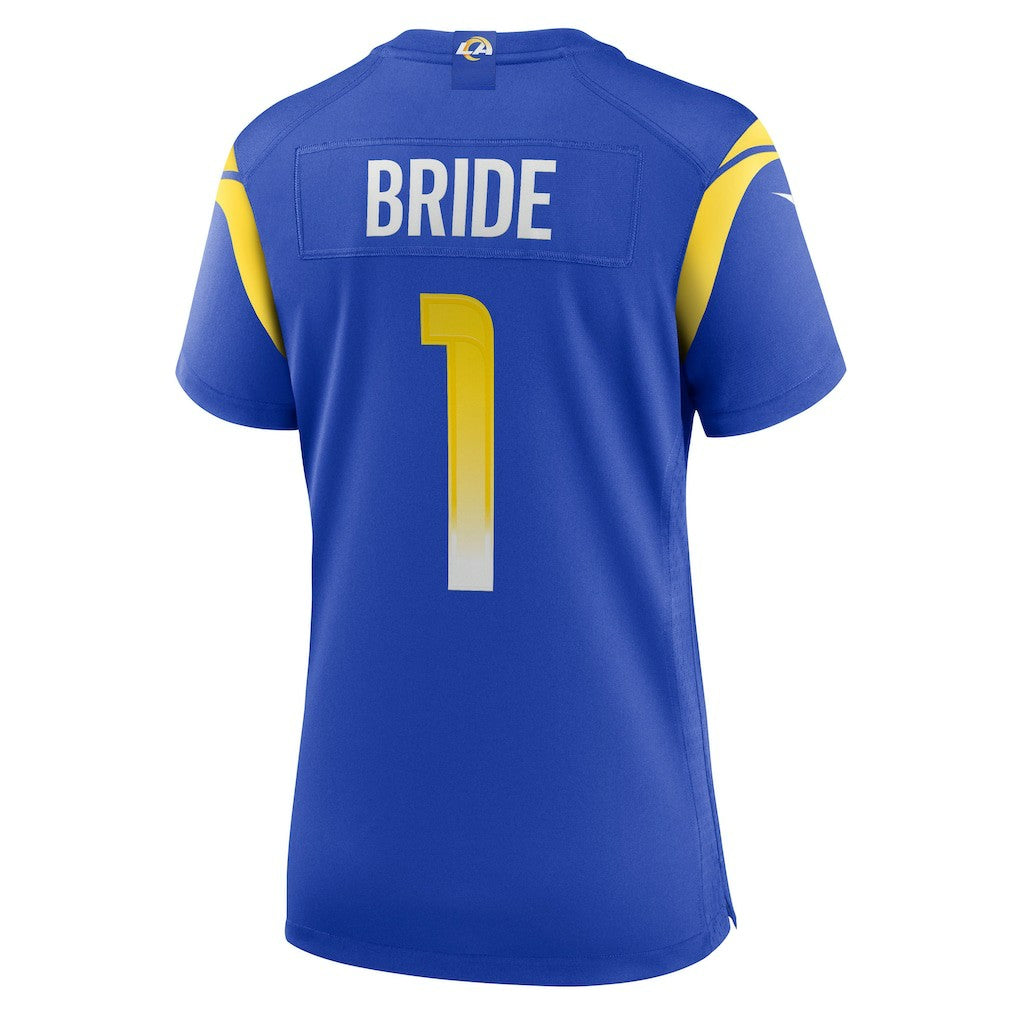 Number 1 Bride Los Angeles Rams Women's Game Jersey - Royal on sale