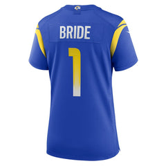 Number 1 Bride Los Angeles Rams Women's Game Jersey - Royal on sale