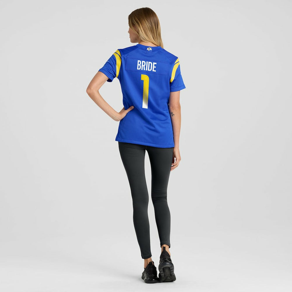 Number 1 Bride Los Angeles Rams Women's Game Jersey - Royal on sale