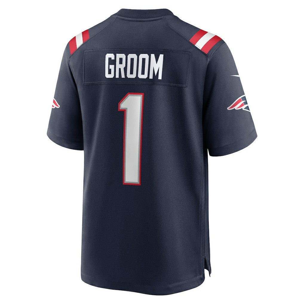 Number 1 Groom New England Patriots Game Jersey - Navy online