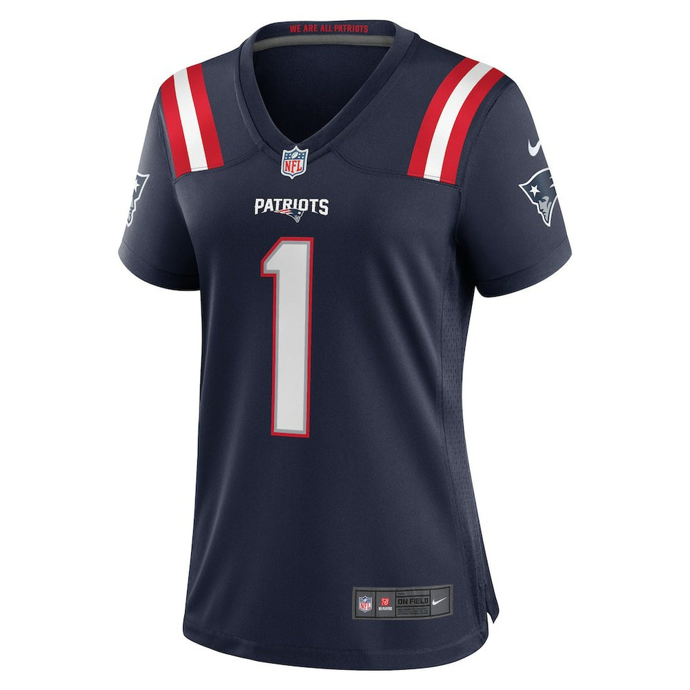 Number 1 Bride New England Patriots Women's Game Jersey - Navy for sale