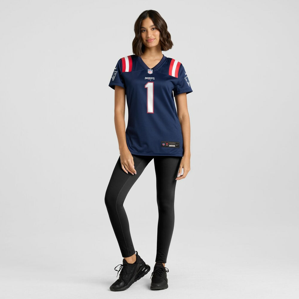 Number 1 Bride New England Patriots Women's Game Jersey - Navy for sale