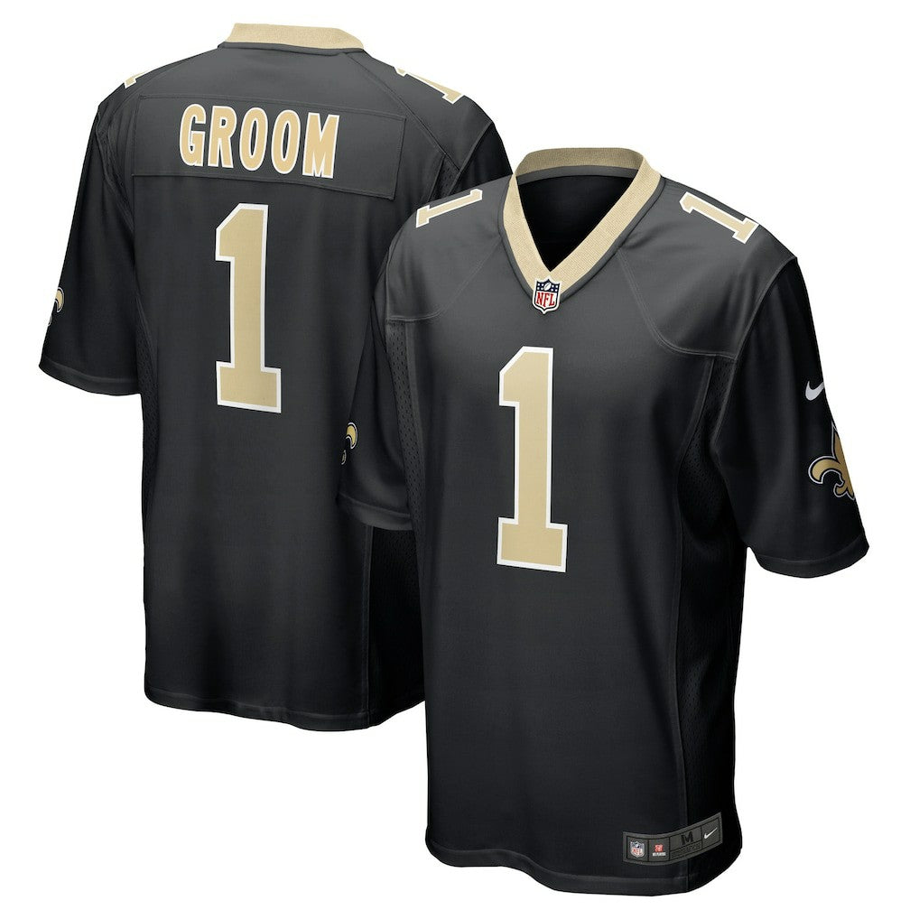 Number 1 Groom New Orleans Saints Game Jersey - Black for sale