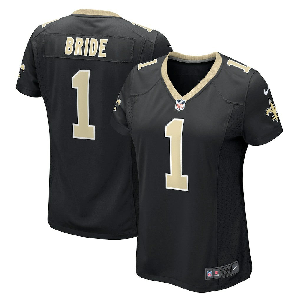 Number 1 Bride New Orleans Saints Women's Game Jersey - Black discount