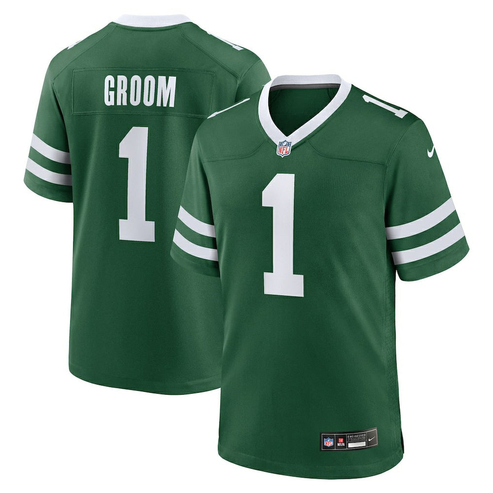 Number 1 Groom New York Jets Game Jersey - Legacy Green discount