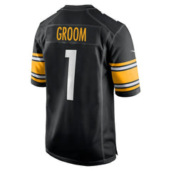 Number 1 Groom Pittsburgh Steelers Game Jersey - Black sale