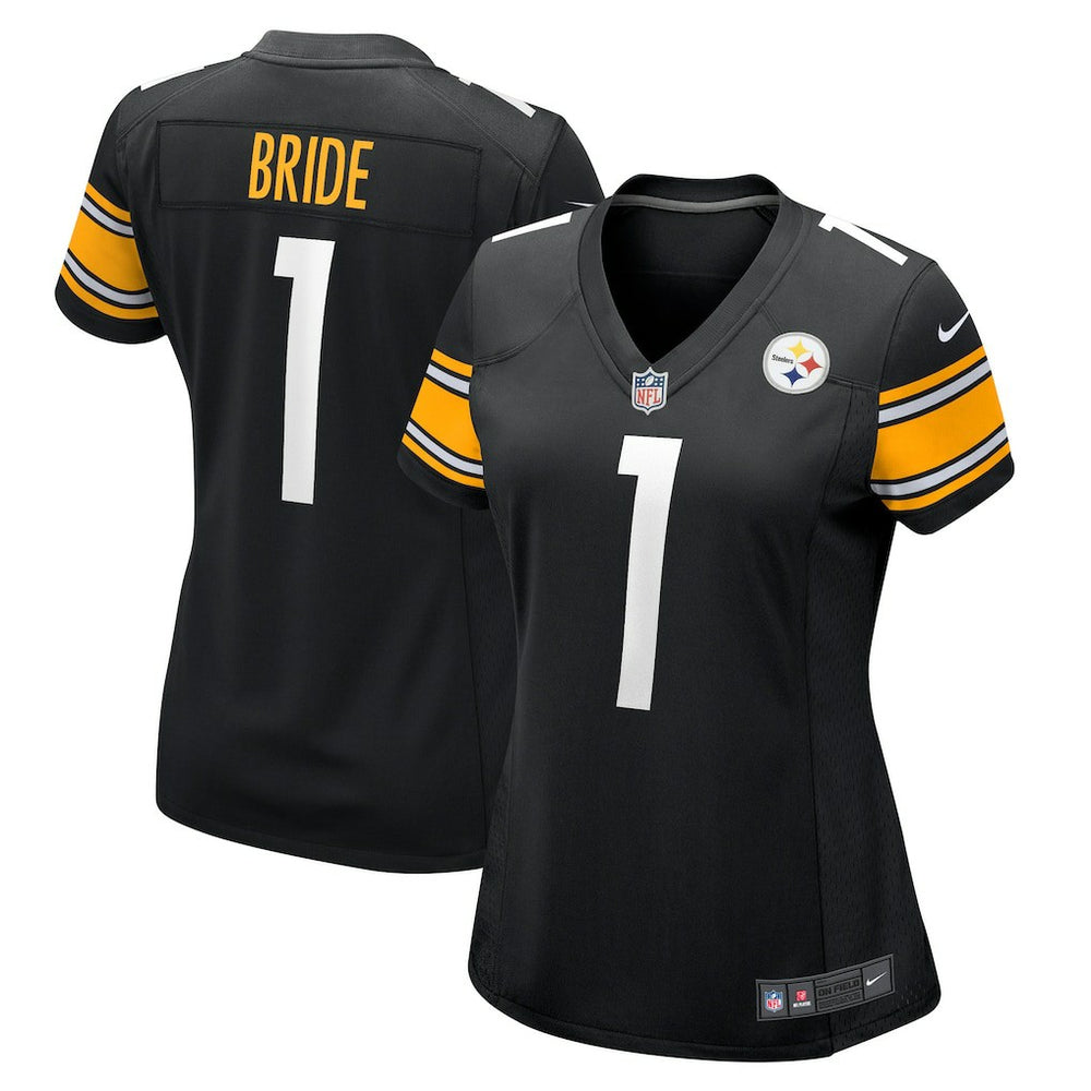 Number 1 Bride Pittsburgh Steelers Women's Game Jersey - Black discount