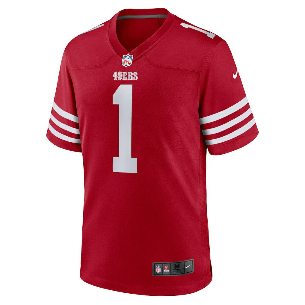 Number 1 Groom San Francisco 49ers Game Jersey - Scarlet outlet