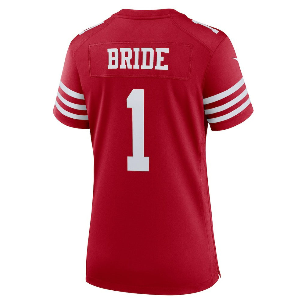 Number 1 Bride San Francisco 49ers Women's Game Jersey - Scarlet for sale