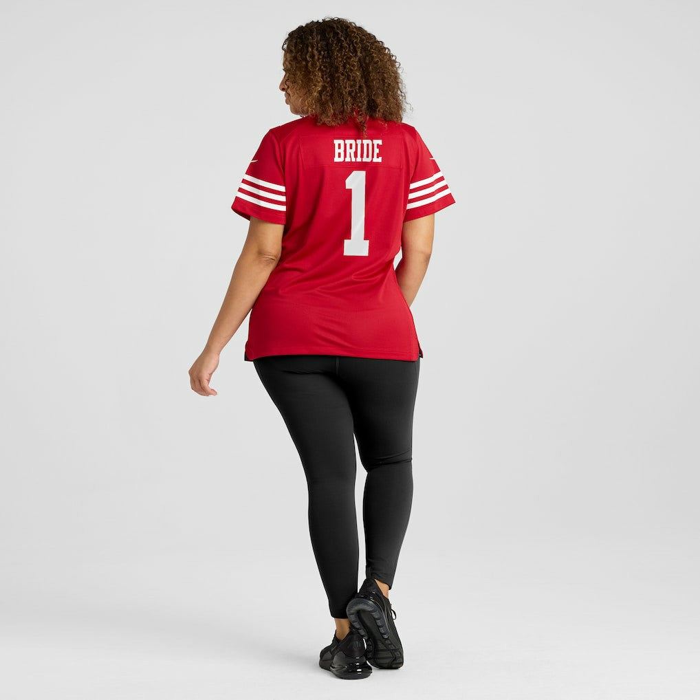 Number 1 Bride San Francisco 49ers Women's Game Jersey - Scarlet for sale