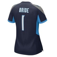 Number 1 Bride Tennessee Titans Women's Game Jersey - Navy sale