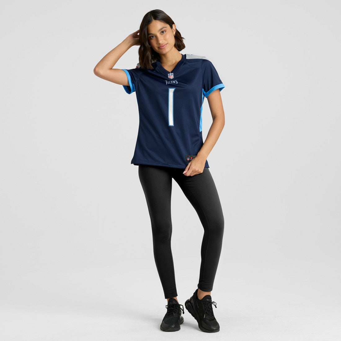 Number 1 Bride Tennessee Titans Women's Game Jersey - Navy sale