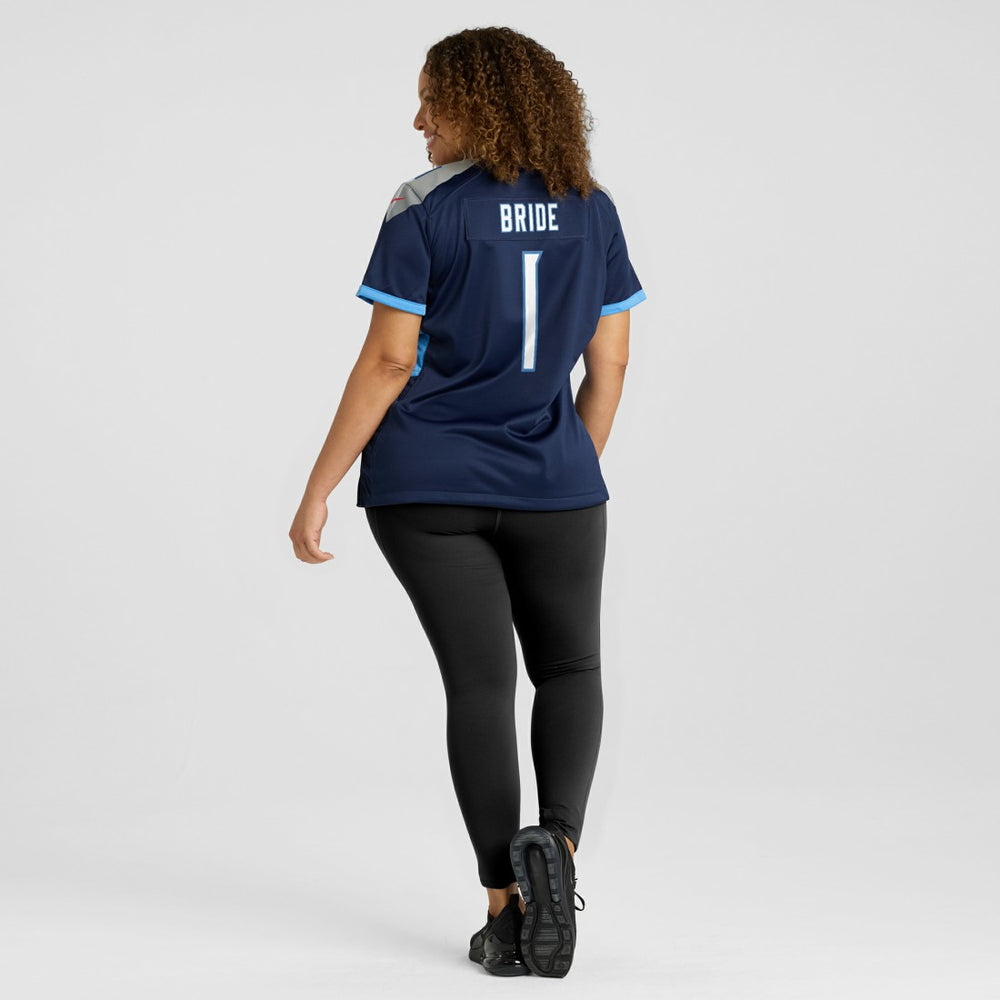Number 1 Bride Tennessee Titans Women's Game Jersey - Navy sale