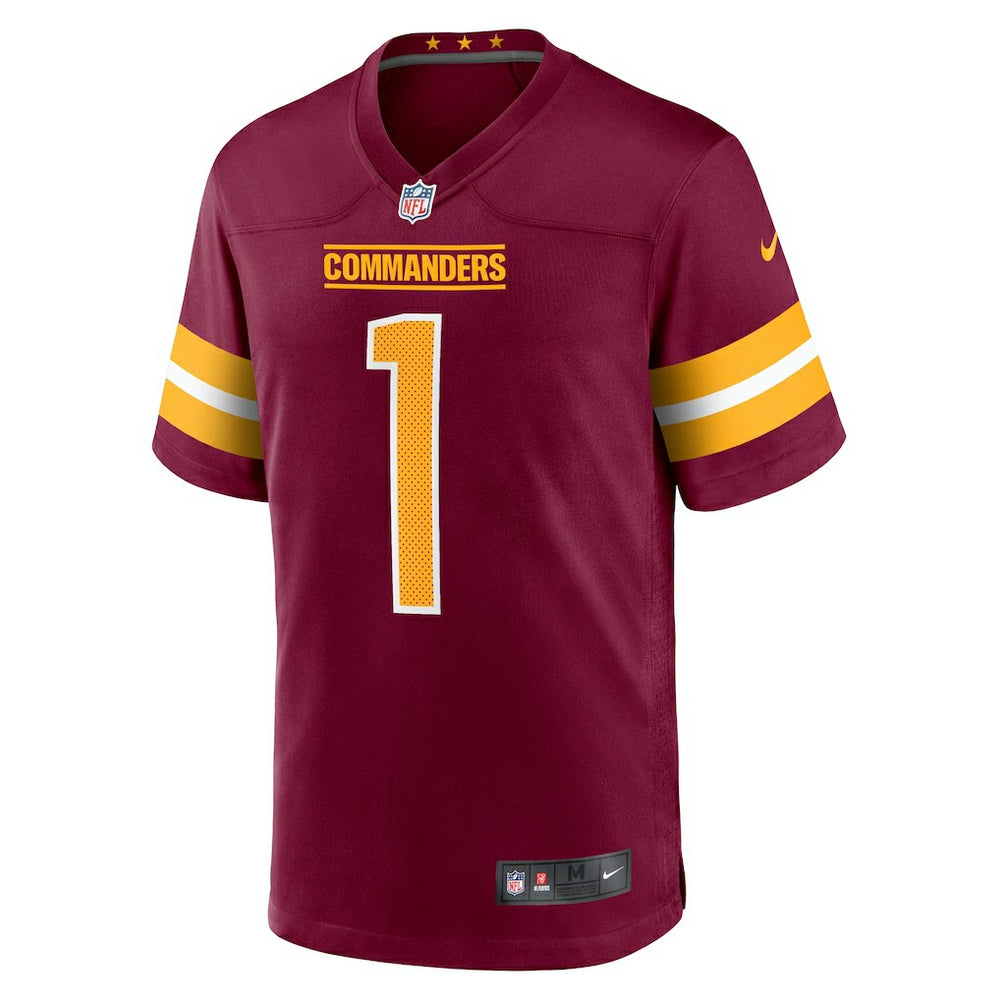 Number 1 Groom Washington Commanders Game Jersey - Burgundy discount
