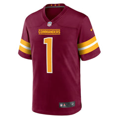 Number 1 Groom Washington Commanders Game Jersey - Burgundy discount