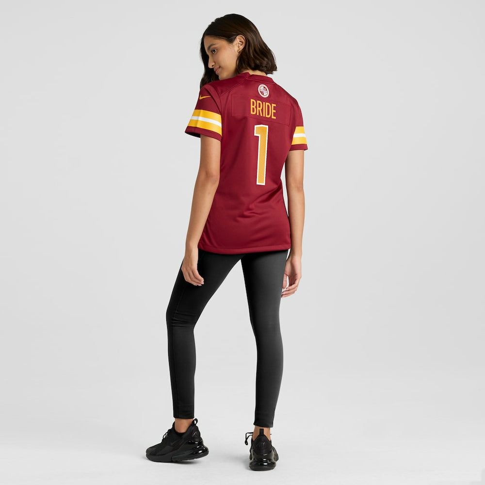 Number 1 Bride Washington Commanders Women's Game Jersey - Burgundy discount
