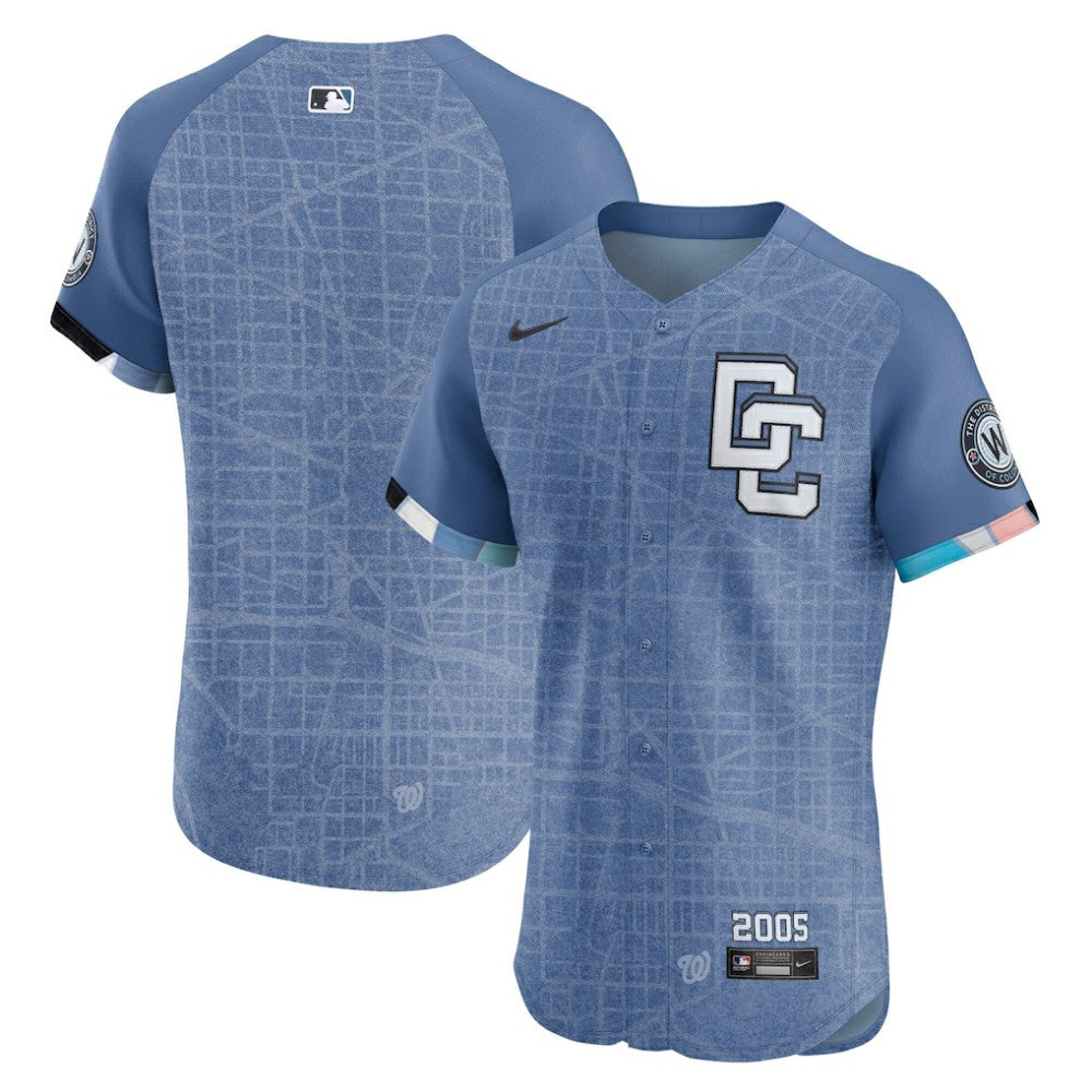 Washington Nationals 2025 City Connect Elite Jersey Blue