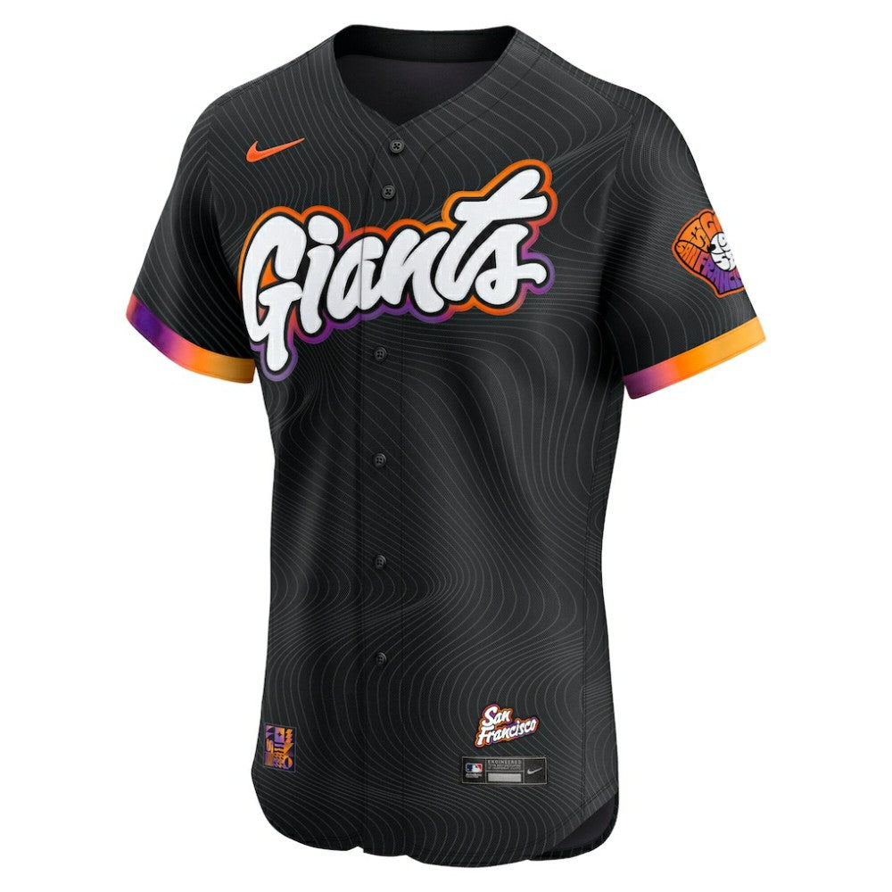 San Francisco Giants 2025 City Connect Elite Jersey Anthracite