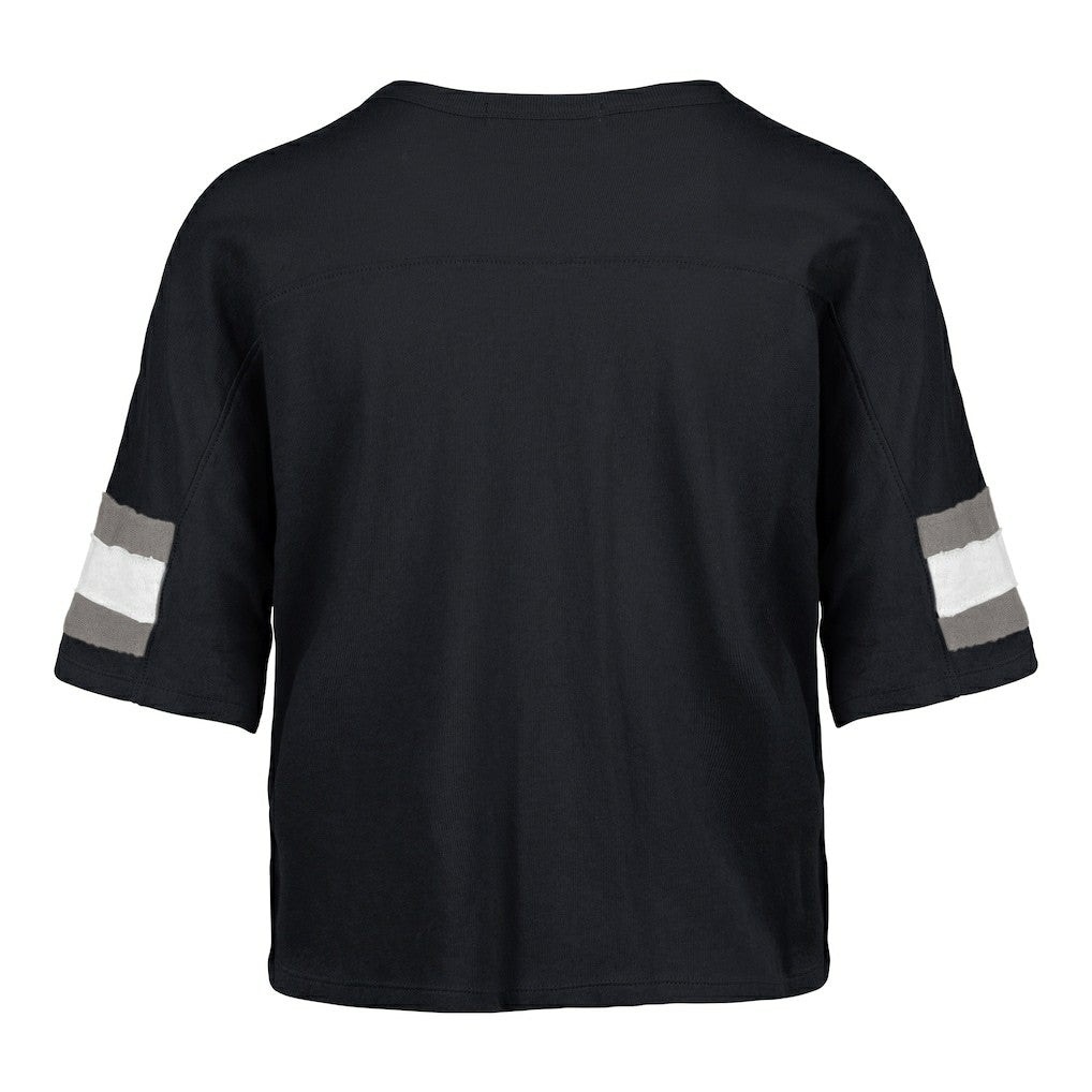 Dallas Cowboys '47 Women's Double Header Scout Cropped V-Neck T-Shirt - Navy discount