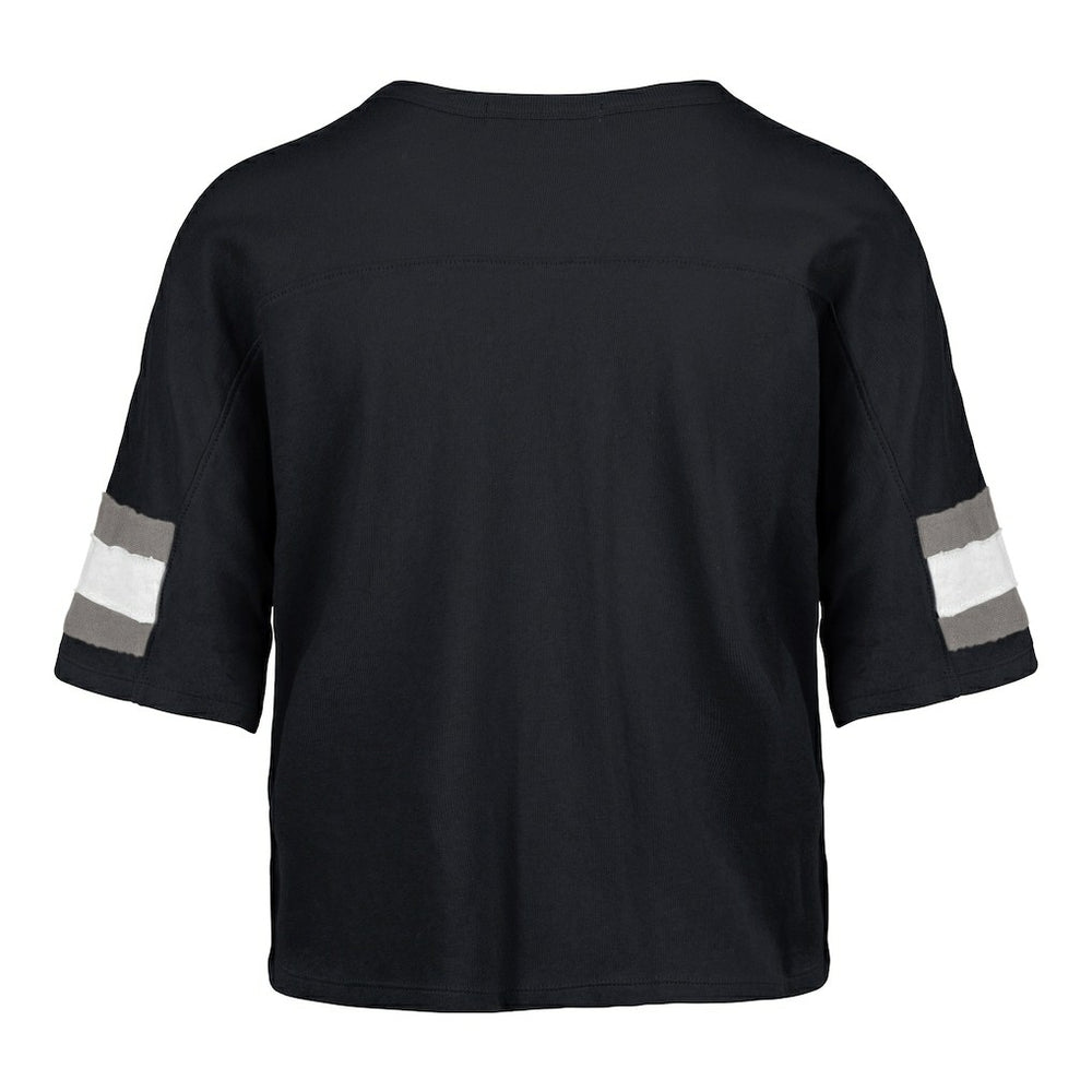 Dallas Cowboys '47 Women's Double Header Scout Cropped V-Neck T-Shirt - Navy discount
