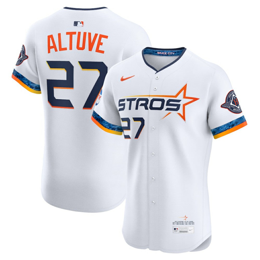 Jose Altuve Houston Astros 2025 City Connect Elite Player Jersey White