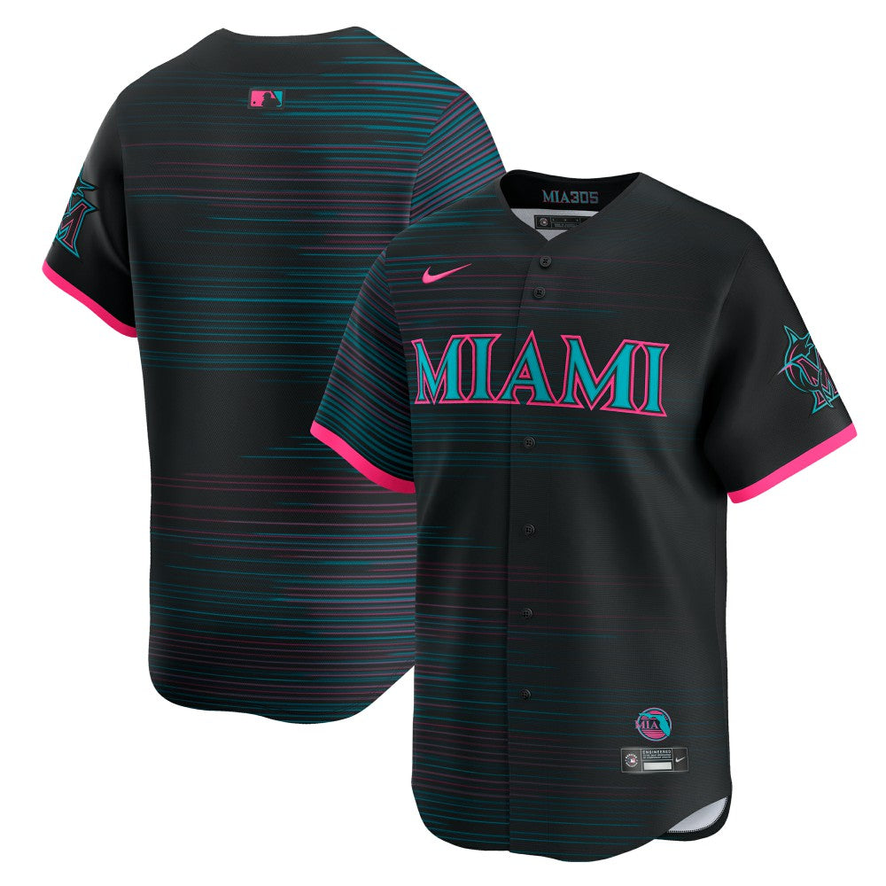 Miami Marlins 2025 City Connect Limited Jersey Black