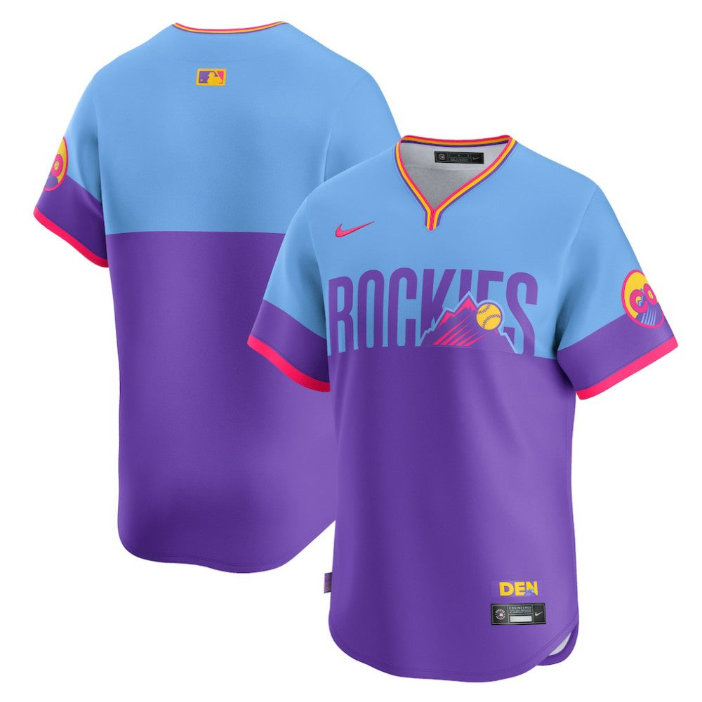 Colorado Rockies 2025 City Connect Limited Jersey Purple/Light Blue