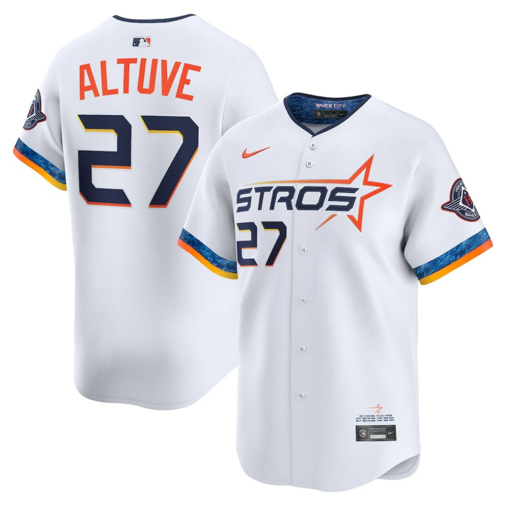 Jose Altuve Houston Astros 2025 City Connect Limited Player Jersey White