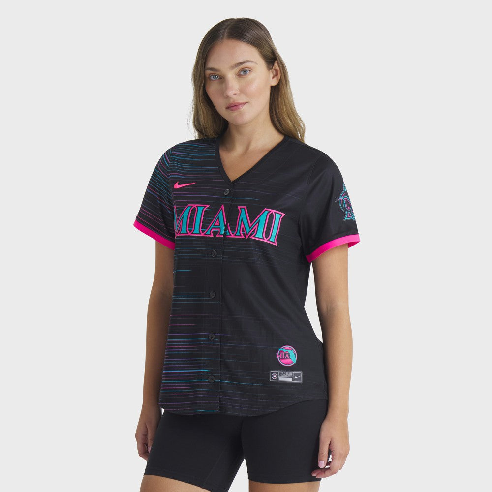 Miami Marlins Women's 2025 City Connect Limited Jersey Black