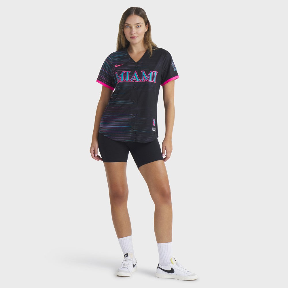 Miami Marlins Women's 2025 City Connect Limited Jersey Black