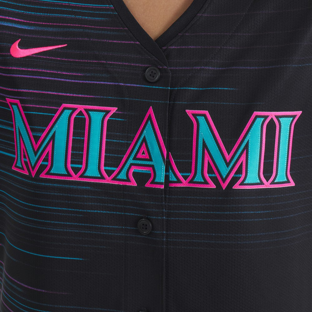 Miami Marlins Women's 2025 City Connect Limited Jersey Black