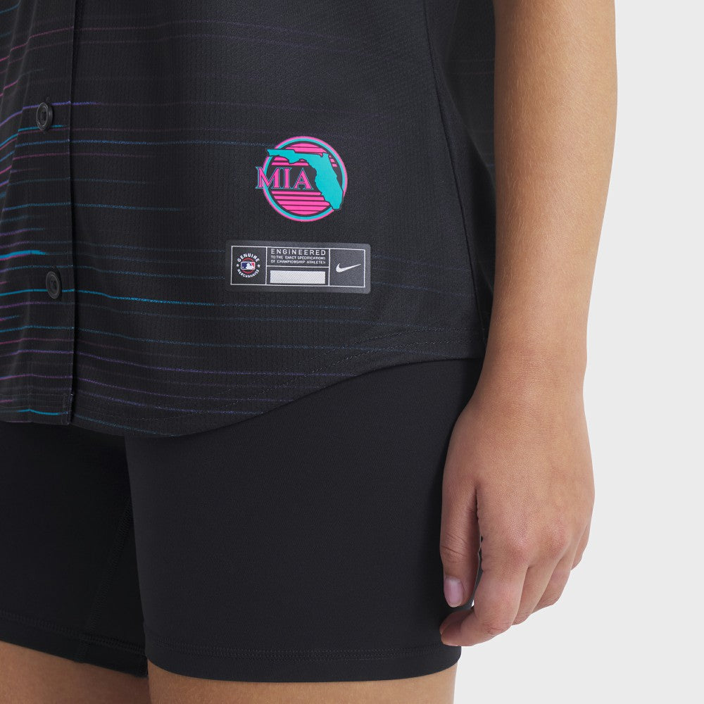Miami Marlins Women's 2025 City Connect Limited Jersey Black