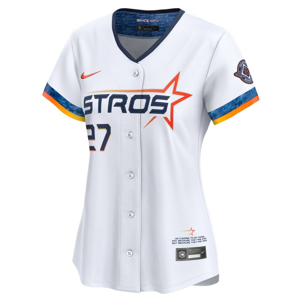 Jose Altuve Houston Astros Women's 2025 City Connect Limited Jersey White