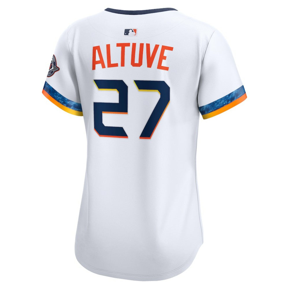 Jose Altuve Houston Astros Women's 2025 City Connect Limited Jersey White