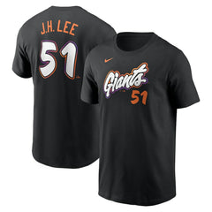 Jung Hoo Lee San Francisco Giants 2025 City Connect Fuse Name & Number T-Shirt Anthracite