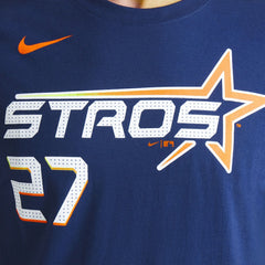 Jose Altuve Houston Astros 2025 City Connect Fuse Name & Number T-Shirt Navy