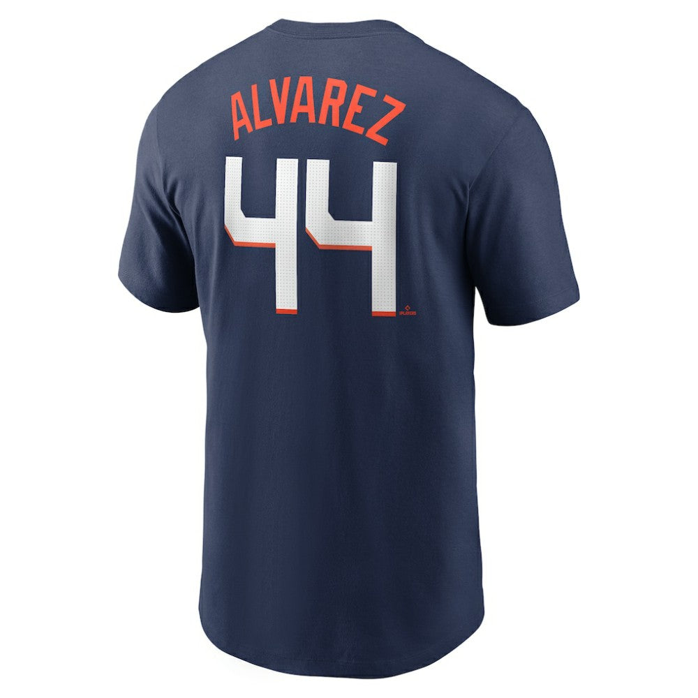 Yordan Alvarez Houston Astros 2025 City Connect Fuse Name & Number T-Shirt Navy