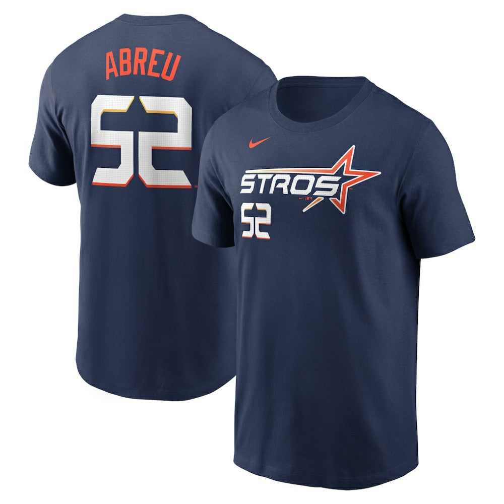 Bryan Abreu Houston Astros 2025 City Connect Fuse Name & Number T-Shirt Navy