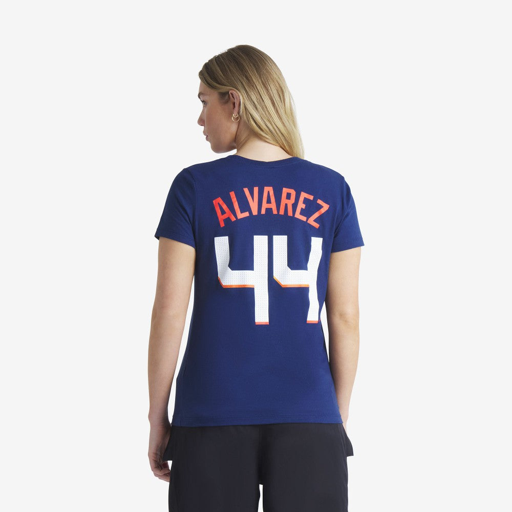 Yordan Alvarez Houston Astros Women's 2025 City Connect Fuse Name & Number T-Shirt Navy