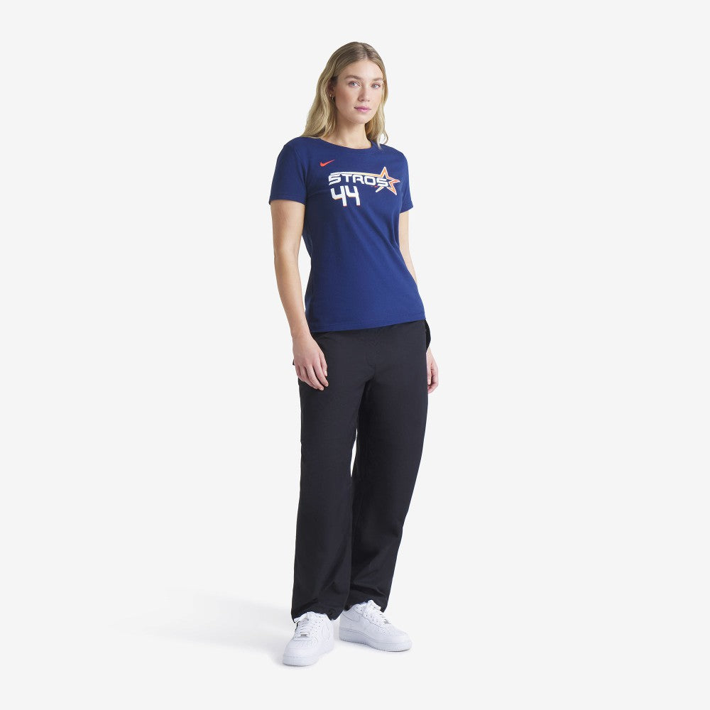 Yordan Alvarez Houston Astros Women's 2025 City Connect Fuse Name & Number T-Shirt Navy