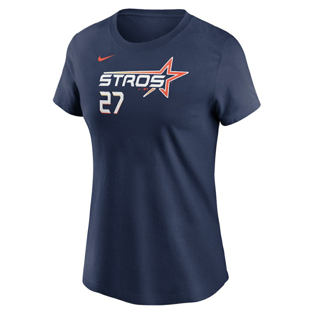 Jose Altuve Houston Astros Women's 2025 City Connect Fuse Name & Number T-Shirt Navy