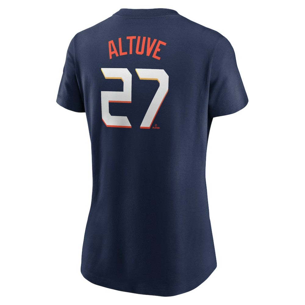 Jose Altuve Houston Astros Women's 2025 City Connect Fuse Name & Number T-Shirt Navy