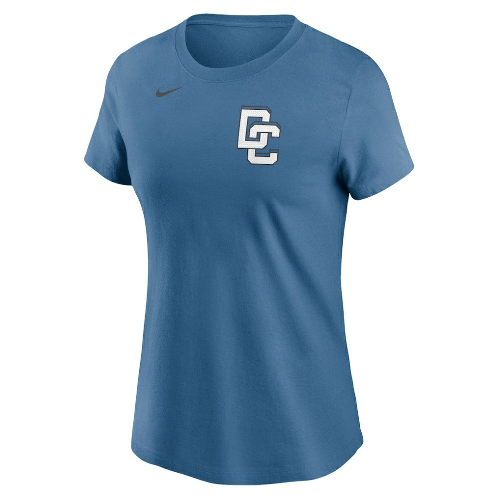 CJ Abrams Washington Nationals Women's 2025 City Connect Fuse Name & Number T-Shirt Blue