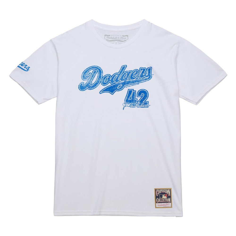 Jackie Robinson Los Angeles Dodgers Cooperstown Collection Player T-Shirt White