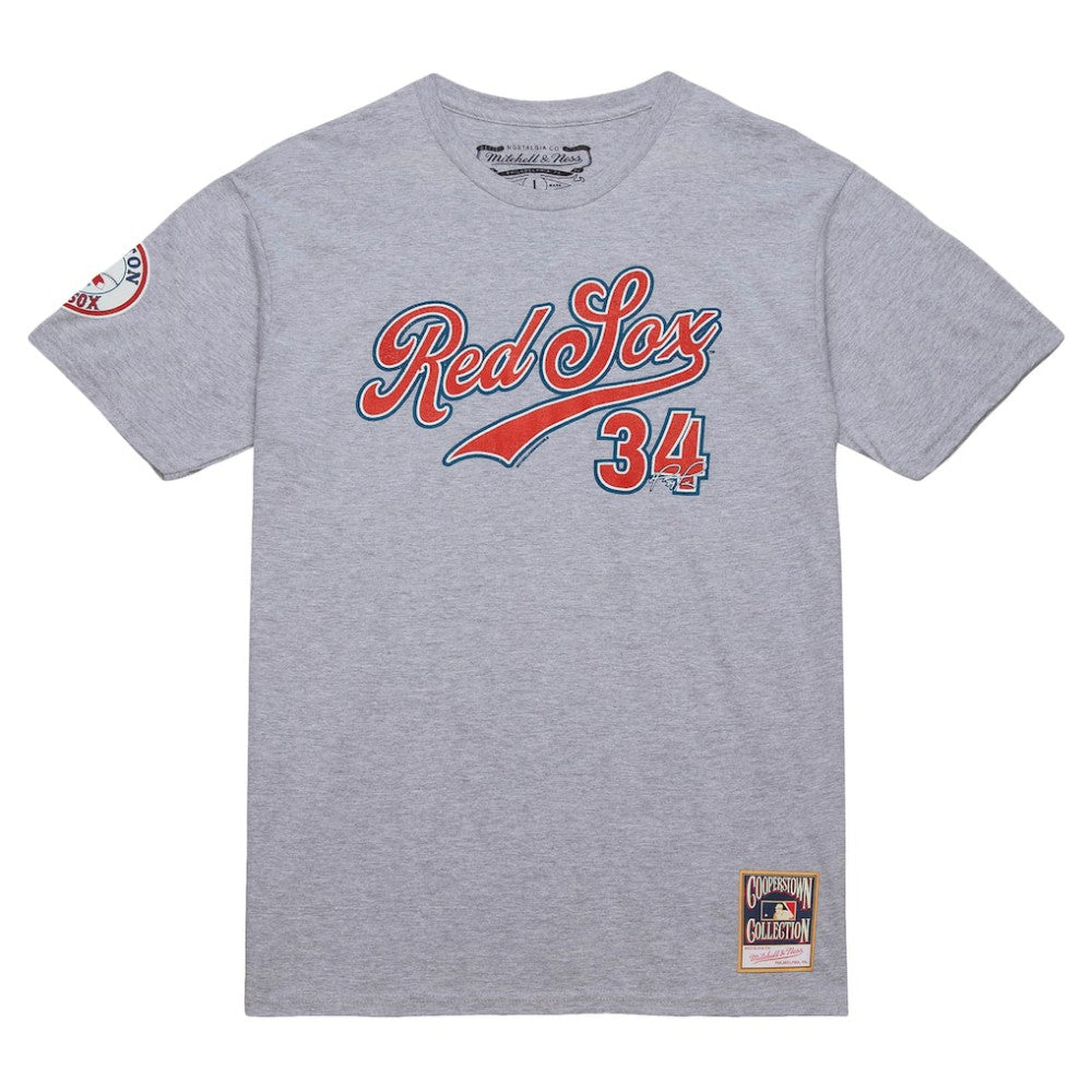 David Ortiz Boston Red Sox Cooperstown Collection Player T-Shirt Grey Heather