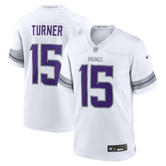 Dallas Turner Minnesota Vikings Alternate Game Jersey - White sale