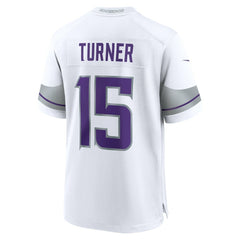 Dallas Turner Minnesota Vikings Alternate Game Jersey - White sale