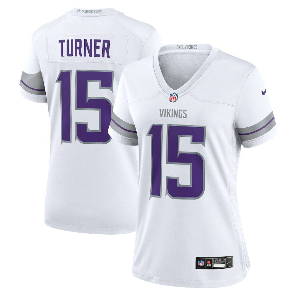 Dallas Turner Minnesota Vikings Women's Alternate Game Jersey - White online